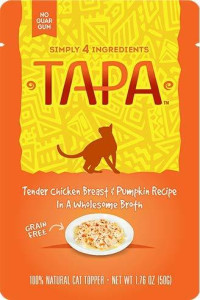 Tapa 855012 Chicken Breast & Pumpkin Recipe Cat Food Toppers, One Size