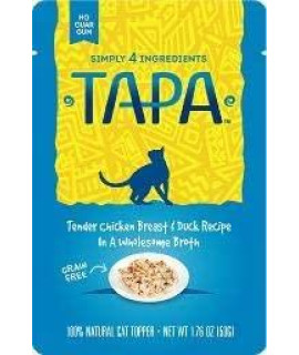 Tapa 855009 Chicken Breast & Duck Recipe Cat Food Toppers, One Size