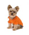 Stinky G Tangerine Aran Dog Sweater Size 10 Small