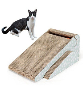 Petenjoy Cat Scratching Post Kitty Scratch Pad Pet Scratcher Cardboard Lounge Bed Puppy Dog Toys With Cat Bell (Triangle)