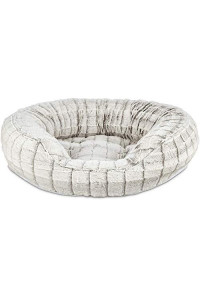 Petco Brand - Harmony Faux Fur Cat Bed in Grey, 20 L x 18 W, 20 in
