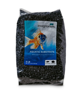 imagitarium Frosted Black Aquarium Gravel, 5 lbs
