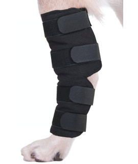 AgONA canine Dog Hock Brace Rear Leg Joint Wrap Protects Wounds as They Heal, compression Wrap, Heals and Prevents Injuries and Sprains Helps with Loss of Stability caused by Arthritis (Large)