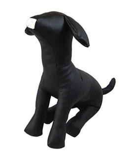 WOWOWMEOW Standing Dog Mannequin Sitting Dog Mannequin (M Black-Sitting)