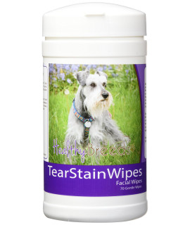 Healthy Breeds Miniature Schnauzer Tear Stain Wipes 70 count