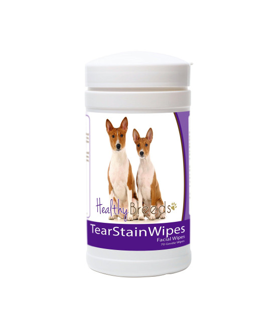 Healthy Breeds Basenji Tear Stain Wipes 70 count
