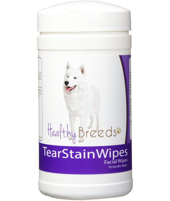 Healthy Breeds Samoyed Tear Stain Wipes 70 count