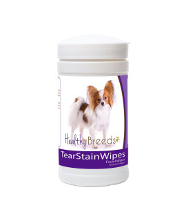 Healthy Breeds Papillon Tear Stain Wipes 70 count