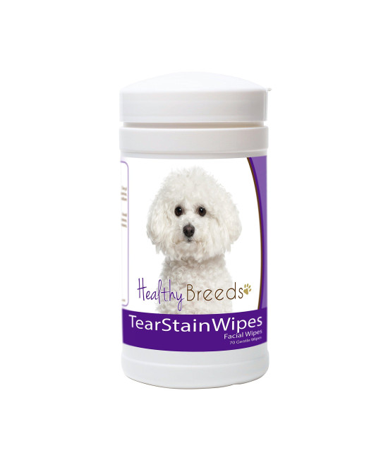 Healthy Breeds Bichon Frise Tear Stain Wipes 70 count