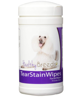 Healthy Breeds Poodle Tear Stain Wipes 70 count