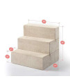 Zinus OLB-PS-1818 3 Step Comfort Pet Stairs/Pet Ramp/Pet Ladder, Medium