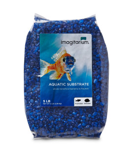 imagitarium Dark Blue Aquarium Gravel, 5 lbs