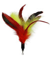 Cat Wand Feather Refills For Interactive Cat And Kitten Wands Include 6 Pieces Replacement Feathers And 1 Soft Furry Tail (7 Pieces)