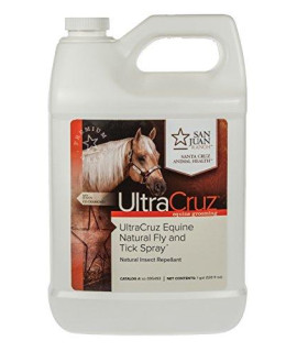 UltraCruz Equine Natural Fly and Tick Spray for Horses, 1 Gallon Refill