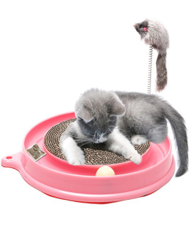 AUOON cat Scratcher Toy, cat Toy, Scratch Pad,Post Pad Interactive Training Exercise Mouse Play Toy with Ball