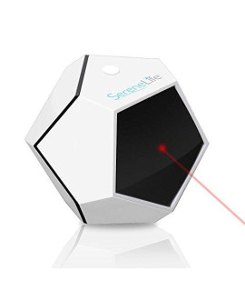 SereneLife Automatic Cat Laser Toy - Rotating Moving Electronic Red Dot LED Pointer Pen W/ Auto Wireless Control - Remote Light Beam Teaser Machine for Interactive & Smart Sensory