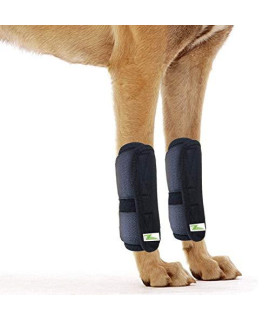 Dog Leg Brace One Pair Heals Hock Joint Wrap Sleeve for Front Legs(M/Front)