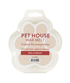 One Fur All 100% Natural Soy Wax Melts in 20+ Fragrances, Pack of 2 by Pet House - Long Lasting Pet Odor Eliminating Wax Melts, Non-Toxic Pet Wax Melts, Made in USA (Red currant)