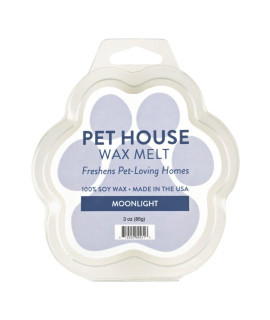 One Fur All 100% Natural Soy Wax Melts in 20+ Fragrances, Pack of 2 by Pet House - Long Lasting Pet Odor Eliminating Wax Melts, Non-Toxic Pet Wax Melts, Made in USA (Moonlight)