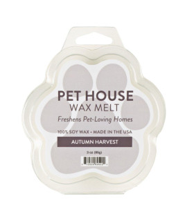 One Fur All 100% Natural Soy Wax Melts in 20+ Fragrances, Pack of 2 by Pet House - Long Lasting Pet Odor Eliminating Wax Melts, Non-Toxic Pet Wax Melts, Made in USA (Autumn Harvest)