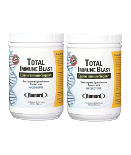 Ramard Total Immune Blast - Equine Immune Support, Horse Vitamin and Supplement Powder w/Zinc, Selenium, Omega 3, Omega 6 and Vitamin A, Vitamin Supplements w/ Nucleotides, 2.24 lbs. 60 Days Supply
