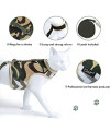 Yizhi Miaow Cat Harness and Leash for Walking Escape Proof, Adjustable Cat Walking Jackets, Padded Stylish Cat Vest Camo, Large