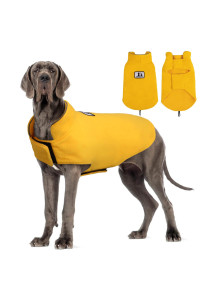 Windproof Winter Warm Fleece Dog coat Jacket Reflective Soft Pet Dog Vest Apparel Overcoat for Small Medium Large Breeds for cold Weather Leash Access
