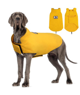 Windproof Winter Warm Fleece Dog coat Jacket Reflective Soft Pet Dog Vest Apparel Overcoat for Small Medium Large Breeds for cold Weather Leash Access