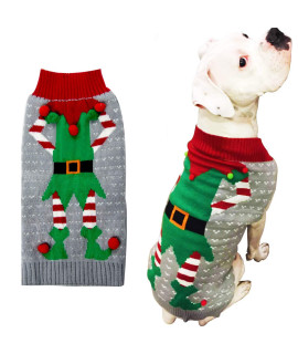 Hapee Dog Xmas Sweaters, Dog Christmas Sweater For Cat, Elk Puppy Clothes