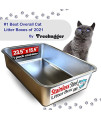 iPrimio Ultimate Stainless Steel Cat XL Litter Box - Never Absorbs Odor, Stains, or Rusts - No Residue Build Up - Easy Cleaning Litterbox Designed by Cat Owners (1 Pan)