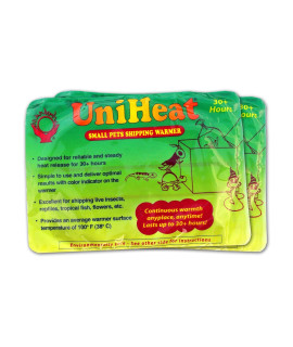 Uniheat Shipping Warmer 30+ Hours 24 Pack >Plus 1-10x18 Shipping Bag 30+ Hour Warmth for Shipping Live corals Small Pets Fish Insects Reptiles Etc.