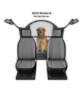 TRAVELIN K9 Pet Net Vehicle Safety Mesh Dog Barrier - 50 W for SUV/Car/Truck/Van - Fits Behind Front Seats
