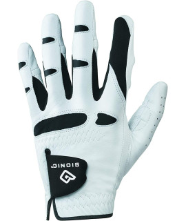 New Improved 2X Long Lasting Bionic Stablegrip Golf Glove - Patented Stable Grip Genuine Cabretta Leather, Designed By Orthopedic Surgeon (Mens Small, Worn On Left Hand)
