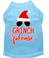 grinch Please Screen Print Dog Shirt
