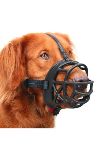 Mayerzon Dog Muzzle, Basket Breathable Silicone Dog Muzzle For Anti-Barking And Anti-Chewing