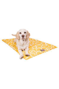 30" Fusion Yellow Crate Dog Bed Mat By Majestic Pet Products