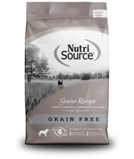 Nutrisource grain Free ( Turkey ) Senior Dog Food 5Lb
