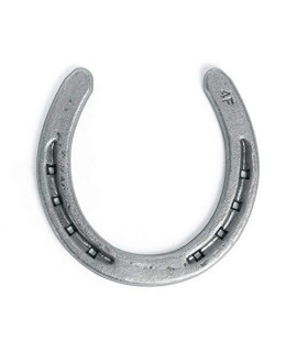 The Heritage Forge Steel Horseshoes Set for Horses, Crafts, Decorations and Backyard Games - Size 1 - R4-F - Sand Blasted 10 Shoes