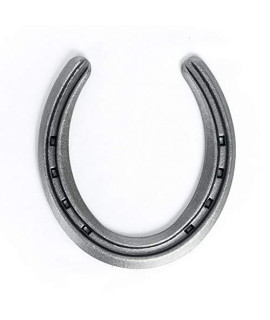 The Heritage Forge Steel Horseshoes Set for Horses, Crafts, Decorations and Backyard Games - Lite Rim Size 1 - Sand Blasted 20 Shoes