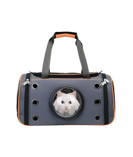 Vedem Pet Carrier Travel Bubble Bag Cage For Cats And Puppies (L Orange)