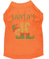 Santas Elf Rhinestone Dog Shirt Orange Xs 8