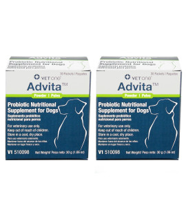 VetOne Advita Probiotic Nutritional Supplement for Dogs 2pack - 60ct