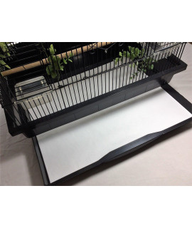 BirdCageLiners - Poly Coated - Small Cages - Custom Size - 100 Pre-Cut Sheets - Up to 150 Ft of Paper