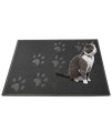 ANDALUS Cat Litter Mat - Kitty Litter Trapping Mat for Litter Boxes - Kitty Litter Mat to Trap Mess, Scatter Control - Washable Indoor Pet Rug and Carpet - Grey, Large (23.5 x 15.75)