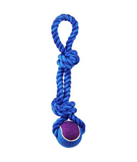 Petco Brand - Leaps & Bounds Toss And Tug Tennis Ball And Rope Handle Dog Toy, 13 Large