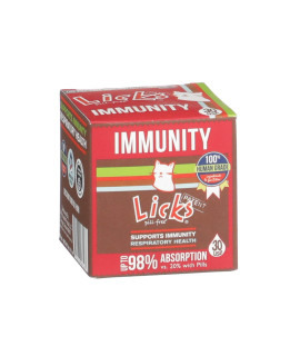 Licks Pill-Free cat Immunity - Immune Support cat Supplies - Respiratory Supplements for cats - cat Health Supplies - gel Packets - 30 Use