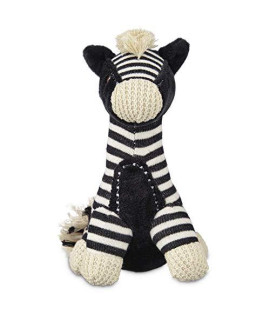 Petco Brand - Leaps & Bounds Wildlife Plush Zebra Dog Toy, 6 Small