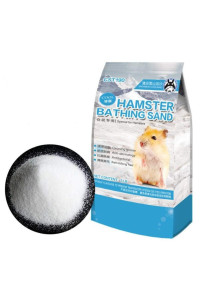 Hamster Bathing Sand,gerbil Powder grooming Sand for Tiny Friends Farm chinchilla Dust Bath Potty Litter Sand (2LB) (Hamster Sand) (Hamster Bath Sand Dust(A))
