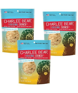 Charlee Bear Dog Treats with Liver (3 Pack) 16 oz Each