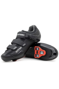 Tommaso Strada 200 Indoor cycling Shoes For Men: Peloton Bike compatible With Pre-Installed Look Delta cleats, Perfect for Spin Bike Road Bike, Peleton Shoes With Delta clips, Bike Shoe SPD Delta 42